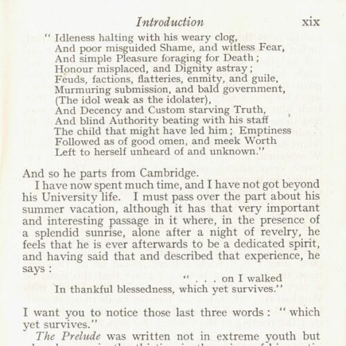 16 x 10 cm; 4 s.p. + XXII p. + 438 p. + 4 s.p., l. 2 bookplate CPC on recto, p. [II] illustration, [III] title page and typog